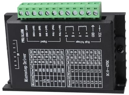 Stepper Motor Triver 4.0a 42VDC Hochgeschwindigkeitsoptische Isolierung TB6600 für NEMA 17/23/34 mit Aluminium-Halbkörner-Chassis
