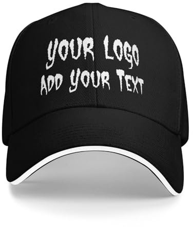 AMZLRR Baseballkappe personalisiertes Cap selbst gestalten mit Foto/Logo/Text gestalten | Verstellbare Cap für Männer & Frauen