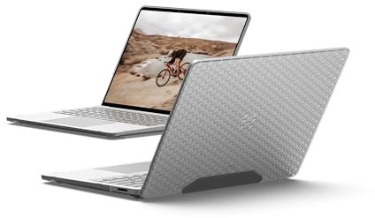 URBAN ARMOR GEAR UAG Designed for Microsoft Surface Laptop 13.8 8th/7th Edition Case Essential Armor - Hard Shell Scratch Resistant Transparent Clear Protective Cover, Ice