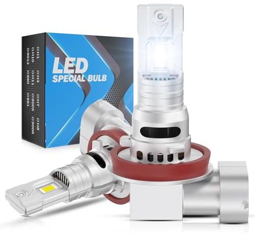 TUINCYN Ampoule H11 LED Voiture, 30000LM 800% Luminosité H8 H9 LED Lampes, LED H11 Anti Erreur 6500K, 1:1 Design Phare de Voiture, Remplacement pour Halogènes, Plug and Play, 2 Ampoules