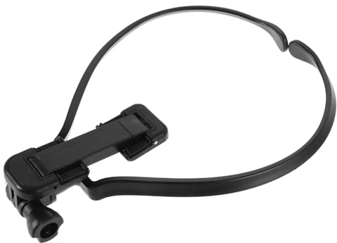 GALPADA Faltbare Handyhalterung für Nackenbereich aus Abs Portable und Freihändige Telefonhalterung für Smartphones und Kameras zum Radfahren und Videoaufnahmen in Schwarz