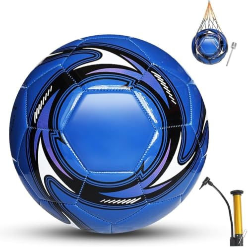 DAJASD Fussball Kinder Unisex, Offizieller Training Fussball Größe 5, Indoor Outdoor Explosionsgeschützt fußbälle für Jugendliche und Erwachsene