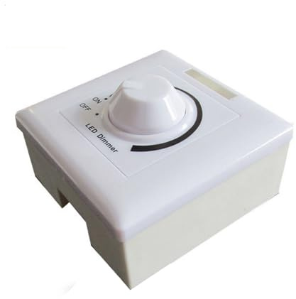 Geavonyg Drehdimmerschalter 5 A 2000 W Kfz Panel Wetterfester Dimmer Für LED Streifen Halogenlampen Marineflimmern Ohne Lichtsteuerungssystem