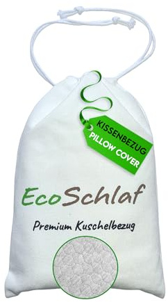 EcoSchlaf Kissenbezug für Ergonomisches Kissen (Wechselbezug Grau) | Ersatzbezug | Weich & Kuschelig | Pillow Cover aus Viskose-Mix | Atmungsaktiv & Zertifiziert
