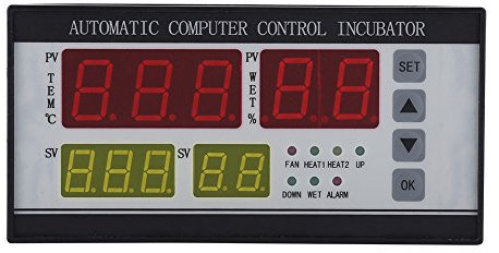 Termostato Digitale Controller Multifunzione per Incubatrice Uova Regolatore di umidità della Temperatura del Termostato Automatico dell'Incubatore