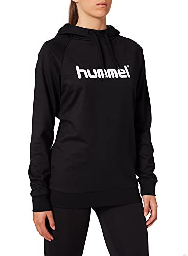 HUMMEL Weiblich HMLGO Cotton Logo Hoodie Woman Kapuzenpullover, Black, L