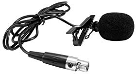 OMNITRONIC MOM-10BT4 Lavalier-Mikrofon | Schwarzes, unauffälliges Krawattenmikrofon