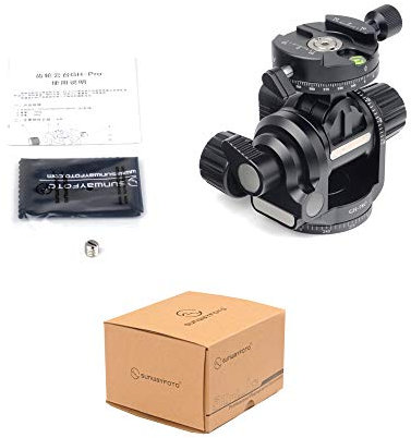 Sunwayfoto GH-PRO testa a sfera con ingranaggi per treppiede Gitozo Manfrotto Benno Timelapse Time Lapse cabezal tripode