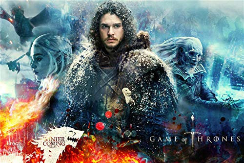 KELDOG Wooden Puzzles Jigsaws, 1000 Pieces Puzzle, Game Of Thrones Personalized Puzzles John Snow Puzzles For Adults Teenagers Kids Toys Gift