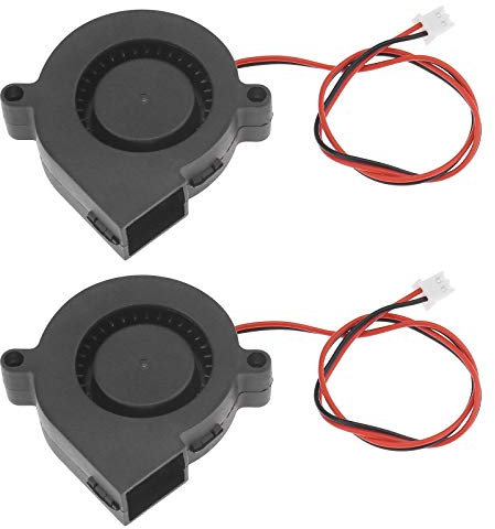 2pcs Ventilateur de Refroidissement Radial pour Aromathérapie Humidificateur Imprimante 3D - 50x15mm (12V 7000 RPM)