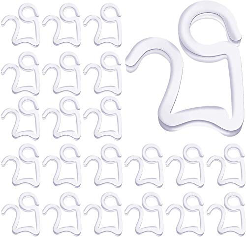 100 Stücke Dachrinnenhaken,Dachrinne Lichterkette Halterung,Befestigung, aus Kunststoff, Weihnacht Licht Clips,Hang Haken
