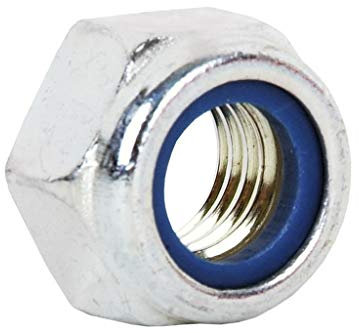 DOJA INDUSTRIAL | Dadi Autobloccanti | Filettatura M8 | 25 Pezzi | Acciaio Zincato | Dadi di Sicurezza Esagonali con Barre Filettate | Ampio Uso: Ferramenta, Idraulica, Ferramenta, Domestico