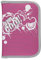 Idena 20107 - Schüleretui mit 2 Innenklappen und Reißverschluss, Aufschrift Keep Cool, in pink, 50 teilig befüllt mit Buntstiften, Lineal und Zubehör, für Schule und Freizeit
