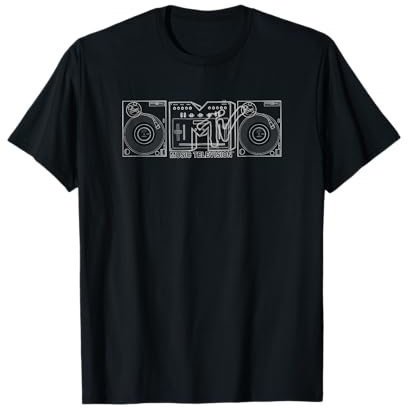 MTV Offiziell Lizenziertes Logo T-Shirt Schwarz Unisex Erwachsene Kinder Kurzarm Klassische Passform Standardlänge Small