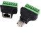 euroharry RJ45 Maschio a morsettiera Adattatore a 8 pin Connettore di rete LAN Convertitore Ethernet Maschio a vite a 8 pin (1xmaschio +1xfemmina)