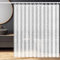 BOZKAA Duschvorhang, Wasserdichter 180x200cm Duschvorhang Waschbar Schnelltrocknender Stoff Polyester Badewanne Vorhang mit 12 Duschvorhängeringen, Duschvorhang Weiß (3D)