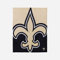 FOCO New Orleans Saints NFL Supreme Slumber Plush Throw Decke - Stück