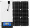 Kavolet Solarpanel, 18 W, 12 V, Solarpanel-Set, Akku-Ladegerät, monokristallines Netzwerkmodul mit Solarladeregler, SAE-Anschlusskabel