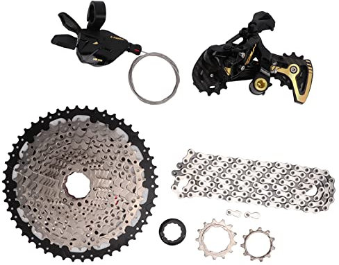 Shanrya 12-Gang-Schaltgruppe, empfindliche, Flexible, rostbeständige, Glatte Mountainbike-Gruppe für Mountainbike