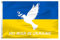Ukraine-Flagge, 90 x 150 cm, Polyestergewebe, kein Krieg in der Ukraine, mit Friedenstauben-Design, Ständer mit Ukraine, Beten für die Ukraine, Außen- und Innenhofdekoration, Banner mit Messingösen