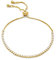 Heideman Armband Ardeo Damen - Aus hochwertigem Edelstahl gold farbend poliert mit Stein weiss glänzend individuell verstellbar mit Verlängerungskettchen Armkette Damen funkelnd goldfarbend