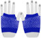 SamHeng netzhandschuhe, 1 Paar Gelb Kurze Netzhandschuhe, durchbohrte fingerlose Nylon-Netz Handschuhe, funky Retro, elegant, dehnbar, Opernabend, Party, 1920er-Jahre-Handschuhe