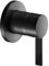 KEUCO IXMO Pure Einhebelmischer Unterputz, Rosette rund, 59551379501, Farbe: Schwarz-Matt