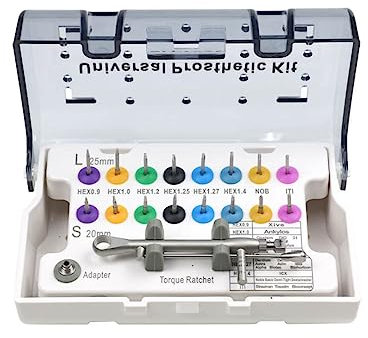 Implantatprothetik-Set, Drehmomentschlüssel, Prothetik-Set und Ersatzteile, Verriegelungs-Typ, Multi-Treiber-Werkzeug, HYG-DH163