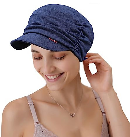 Cysocool Frauen Weiche Schirmmütze Newsboy Beanie Schildmütze Schiebermütze Chemo Hüte für Haarausfall Newsboy Cap Barett Hut Slouchy Beanie Ballonmütze