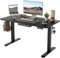 BEXEVUE Height Adjustable Electric Standing Desk - 120x60 cm Stand Up Table Desk Thick Splice Board, Smart Control Panel 3 Memory Heights, Anti-Collision System, Sit Stand Desk for Home Office