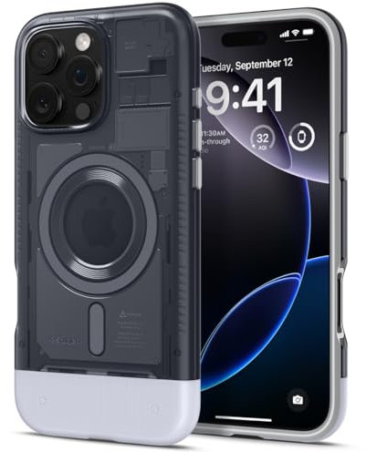 Spigen Classic C1 MagFit Hülle für iPhone 16 Pro, Kompatibel mit MagSafe Zubehör -Graphite