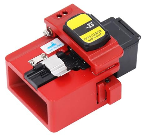 Optical Fiber Cleaver, Fiber Optic Cleaver, High Precision Optical Fiber Cleaver W/ 16 Cleaving Spots & 48000 Cleaves, FTTH Optic Fiber Cutter W/Scrap Collector
