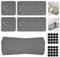 HEKOBAG 6Pcs Water Absorbent Diatomite Tray, 3Size Diatomaceous Earth Kitchen Soap Dish Fast Drying Stone Sink Tray Anti Slip Water Absorbing with Non-slip Mat for Hand Soaps,Plants,Toiletries (Grey)