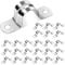 QIYULIN 25Pcs U-strap Pipe Clamp Ø25mm Silver Stainless Steel Hose Wall Clips for Fixing Pipe