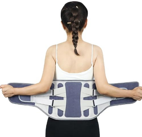 SueaLe Ergonomische Untere Rückenstütze Mit Lendenpolster Atmungsaktiver Lendenwirbelstützgürtel Rückenstütze Verstellbare Taillenstütze Für Den Unteren Rücken