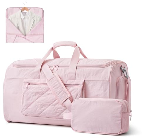 S-ZONE 50L Unisex 2-in-1 Umwandelbarer Kleidersack Nylon Kleidertasche Anzugtasche Carry On Garment Bag mit Kulturbeutel