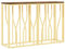 HEFZGDB Konsolentisch Golden Edelstahl und Altholz Massiv Beistelltisch Schmal Beistelltisch Couch Stubentisch Bartisch für Wohnbereich Arbeitszimmer Schlafzimmer Speisesaal