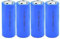 DUBEI Batteria di Litili Ad Alimentazione Ricaricabile da 5000 mAh, Batteria di Backup Ad Alte Prestazioni, con 8 Importanti Protezioni Intelligenti, per Forti Torce alla Luce, 4 Pezzi,Blu