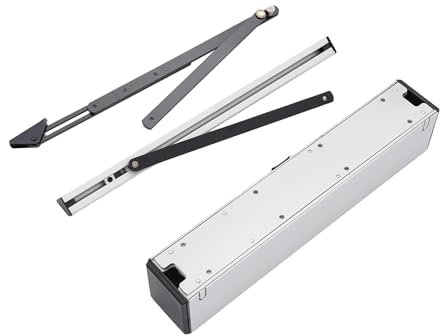 Automatischer Türöffner elektrisch für Holz und Metalltüren mit Fernbedienung bis 120 cm Türbreite 45° Öffnungsgeschwindigkeit 150 kg Tragkraft geeignet für Hotels Büros Krankenhäuser