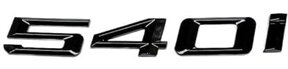 Schwarz Glänzend Für 540 i 540i Emblem Auto Schriftzug Heck Abzeichen Aufkleber Ersatz passend für BMW