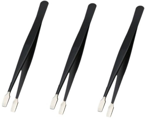 Angoily 3piezas Pinzas Resistentes Para Pestañas Postizas Acero Inoxidable Aptas Para Profesional y Doméstico