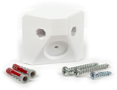 Corner Mount Suitable for Philips Hue Motion Sensor - Precise Wall Mounting in Corners, Includes Screws & Dowels for Secure Hold - Optimal Positioning for Your Smart Home