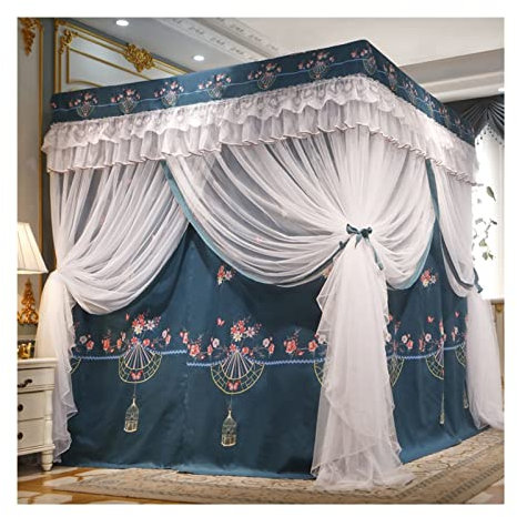 MRKU Moskitonetz fürs Bett,Luxus-Betthimmel fürs Schlafzimmer,Bettvorhang für Prinzessinnen-Schlafzimmer