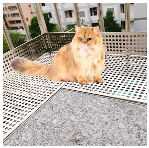 Lamiera Forata In Acciaio Inox 304, Pannello Decorativo In Metallo, Rete Di Protezione Per Ringhiere Di Balconi, Rete Metallica Stirata, Griglia/recinzione/recinzione Per La Privacy(65x100cm)