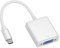 CIYODO Cable Adaptador Vga para Proyector y Monitor USB Laptop Compatible con HDTV Plata