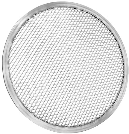 HOLIDYOYO Teglia Pizza Rotonda in Alluminio Resistente e Piatto per e Casa e Durevole per Pizze Fatte in Casa e