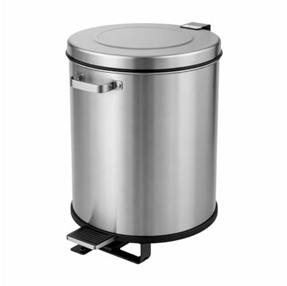 Générique Poubelle Inox à Pédale 100 Litres – Acier Inoxydable AISI 201