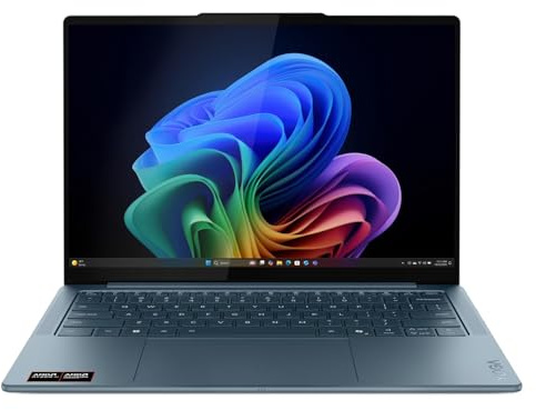Lenovo Yoga Slim 7 14AKP10 14 WUXGA OLED Laptop, AMD Ryzen AI 7 350, 16GB RAM, 1TB PCIe SSD, Windows 11 Home, Wi-Fi 7, Backlit KB, Blue (83JY002DUK)