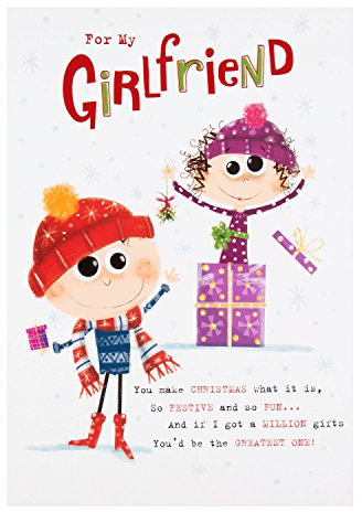 Hallmark Weihnachtskarte für die Freundin, Größe M, in englischer Sprache Greatest Gift (Bestes Geschenk)