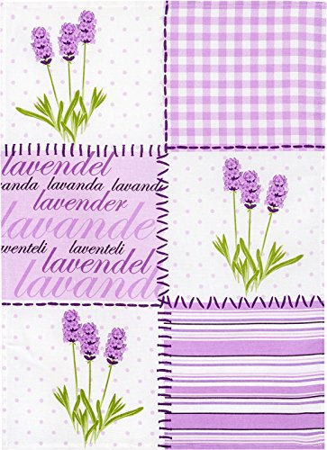 Kracht Halbleinen Geschirrtuch 50x70 Motiv 2-852-00 Lavendelblüten